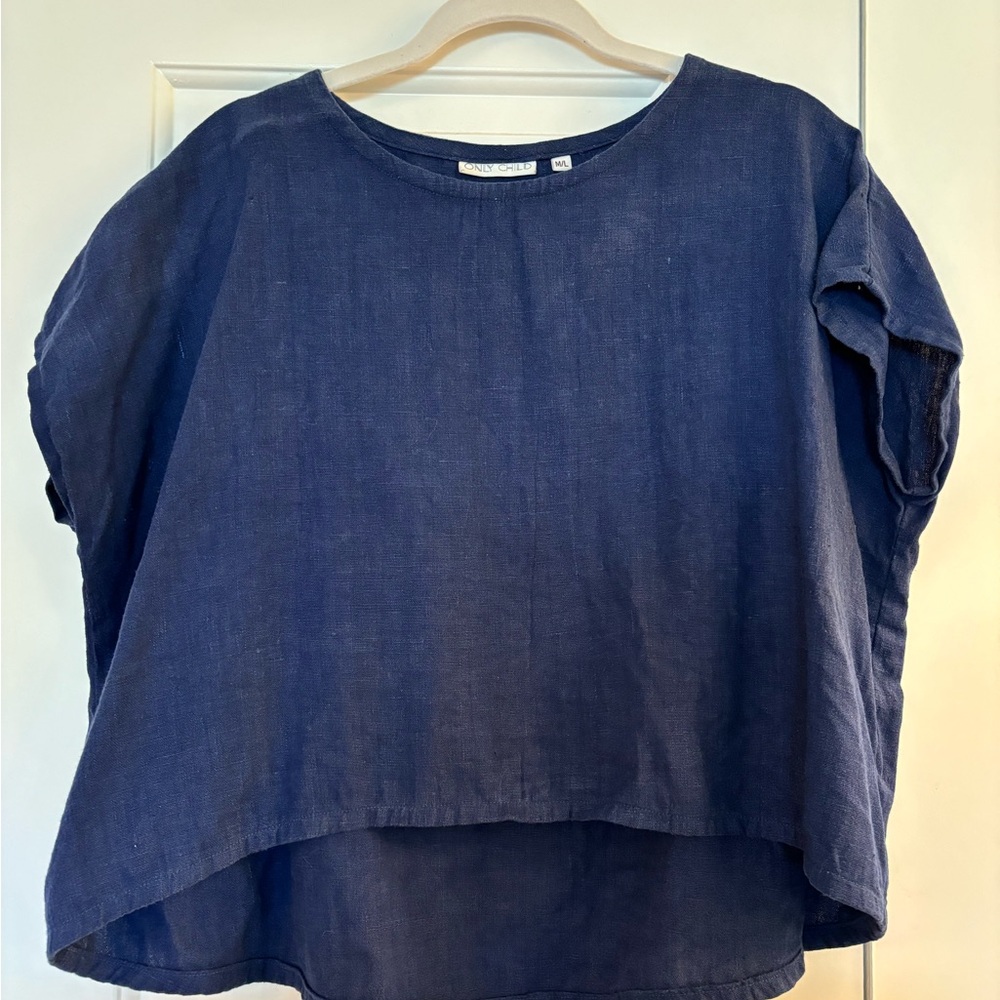 Only Child Navy Blue Women's Top